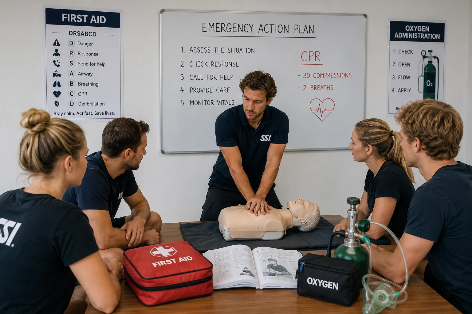 Erste Hilfe und Oxygen Provider Kurs auf Koh Tao